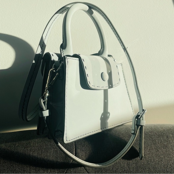 Zara Cartoon-like Stitched Firm Mini Crossbody Neoprene Scuba Purse - Picture 11 of 16